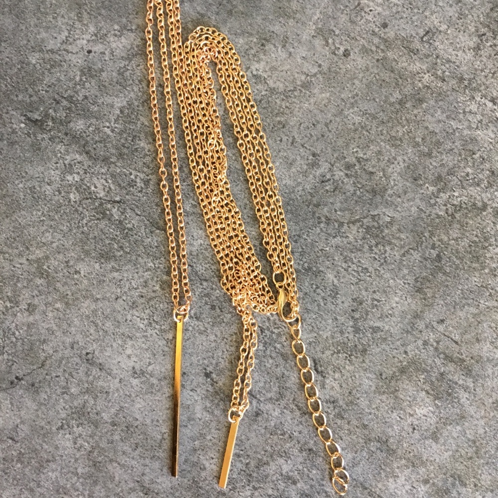 MORE COMING Gold Plated Double Layer Necklace - Picture 5 of 8